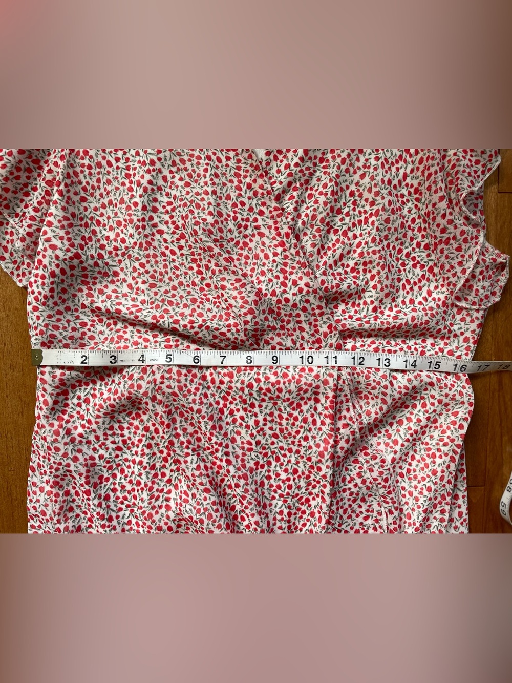 Designer Mini-Floral Ruffle Hi-Low Maxi Dress - Picture 9 of 15